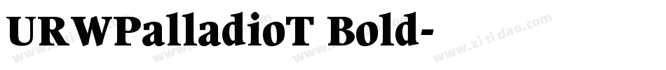 URWPalladioT Bold字体转换